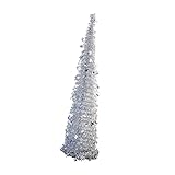 Warmhm Teleskop-Weihnachtsbaum Esstischdekoration Schlanker Baum des Weihnachtslamettas Lametta Weihnachten Kiefern Urlaub Schlanker Baum Golddekor Bleistiftbaum Lieferungen Teleskopisch