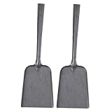 Mikinona Multifunktionale Ascheschaufel Aus Gegossenem Eisen Robuste Handspaten Für Kamin Und Ofen Handlicher Kohleschieber Mit Lochgriff Vielseitig Für Kohle Asche Erde Kehrbar Langlebig Ohne Stiel
