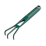 FUNOMOCYA Gartenrechen Für Bodenlockerung Gartenhandwerkzeug Aus Robustem Material Zum Lockern Und Verteilen Von Erde