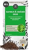 Bambuserde & Gräsererde 80 L - 100 Tage NPK-Dünger für kräftige Pflanzen - Luftig lockere Erde für Ziergräser, Pampasgras & alle Bambus-Arten
