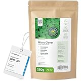 Mikroklee Rasenklee - 250 g für 75 m² - Verdrängt Unkraut, Fixiert Stickstoff - Ganzjährig grüner Rasen - Trockenheitsresistent - Für alle Rasentypen geeignet - Vergleichssieger: SEHR GUT