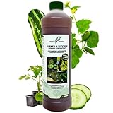 GreenPanda Gurken & Zucchini Dünger - 1000ml Stickstoffdünger flüssig - Phosphor Kalium Dünger - Gurkendünger flüssig verbessert die Ernte & intensiviert den Geschmack (1 Liter)