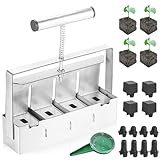 Handgehaltener Erdballenpresse 5,1cm, Erdballenpresse Mit Samenpflanzer, Handgehaltener Bodenblocker Soil Block Maker, Für Boden-Block Für Saatgut Start Garten Boden Blumenerde Für Outdoor-Pflanzen