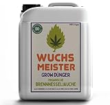 WUCHSMEISTER Cannabis Dünger - Brennnesseljauche Handmade organischer Dünger aus Brennnesseln - BIOlogischer NPK-Dünger für Cannabis Grow & Bloom - All in One - Indoor, Outdoor & Autoflower 5 Liter