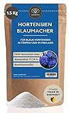 Hortensiendünger Blau 1.5 Kg Alaun - 100% Hortensienblau - Alaunpulver zum Blaufärben von Hortensien - Dünger Hortensien Blau - Hortensienblau mit Aluminiumsulfat - Blaudünger für blaue Hortensien
