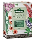 Dehner Stauden- und Zierpflanzendünger, hochwertiger Dünger für Zierpflanzen, organischer NPK-Dünger, mit Spurennährstoffen, natürliche Langzeitwirkung, 2 kg, für ca. 25 qm, bunt