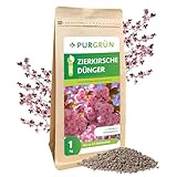 Purgrün® Bio-Zierkirsche-Dünger 1 kg – Organisch-mineralische Rezeptur – Feinkörniges Krümelgranulat – NPK 6+4+5 – Mit Magnesium für leuchtende Blüten – Verbessert die Bodenqualität