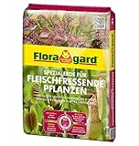 Floragard Spezialerde für fleischfressende Pflanzen 3 L • Carnivorenerde • Spezialerde zum Topfen und Umtopfen • für Sonnentau, Venusfliegenfallen und andere anspruchsvolle fleischfressende Pflanzen