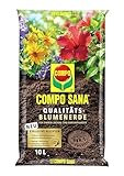 COMPO SANA Qualitäts-Blumenerde mit 12 Wochen Dünger für alle Zimmer-, Balkon- und Gartenpflanzen 10 l