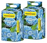Floragard Hortensienerde blau 2x25 L - zum Pflanzen und Umtopfen - für Beet- und Kübelbepflanzung - für Blaue Hortensien
