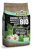 BIOVITA Bio-Kräutererde für Aromatische Kräuter, Nachhaltiges Pflanzsubstrat für Kräuter, Hochwertige Erde für Basilikum, Minze und Petersilie - 10L